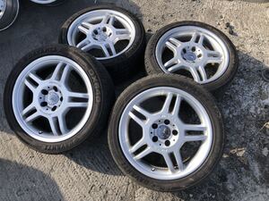 メルセデスベンツ　AMG Cクラス　w203 純正　タイヤ付きホイール　17×7.5J+37 225/45R17 17×8.5J+34 245/40R17 