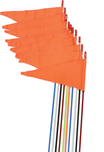 FIRESTIK safety flag flag STUD MOUNT orange 7 feet 10 pack 