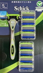 送料140円~ シックハイドロ5 プレミアム　ホルダー&替刃 替刃9個 5枚刃 髭剃り カミソリ　Schick　HYDRO5 プレミアム