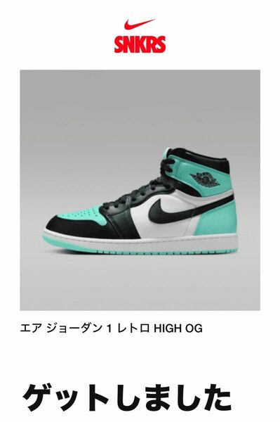 27.5 Nike Air Jordan 1 High OG "Green Glow"