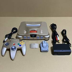  Nintendo 64 Gold body complete set memory enhancing pack battery less oscillation pack attaching operation verification settled NINTENDO nintendo 