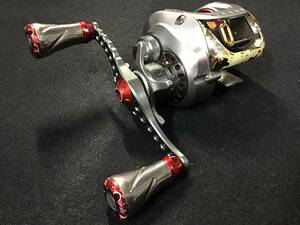 ジャンク　DAIWA ZILLION 100SH 7.1 deps カスタムハンドル　　 ダイワ ジリオン 100SH 7.1 デプスカスタムハンドル