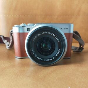 富士フィルム FUJIFILM X-A5 レンズキット ブラウン ミラーレス 一眼カメラ（即日発送）