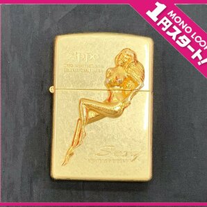 【5AS名03008F】1円スタート★1995年製★ZIPPO★ジッポ★Sexy LIGHT MY HEART★セクシーガール★ゴールド★喫煙具★オイルライターの画像1