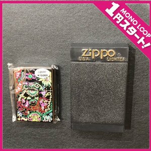 【5MK知04004B】★1円スタート★ライター★ZIPPO★ジッポ★hide Zippo★ペイズリー柄★喫煙具★箱付き★未開封品★火花未確認