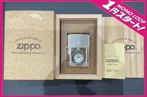 【5SS伊04035】ZIPPO★ジッポ★TIME LITE ★タイムライト★オイルライター★ 1円スタート　