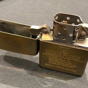 【5OY黒04002】★1円スタート★Zippo★HONDA F-1 WINS★火花確認★イタヤコレクション★キャノン/ウィリアムズホンダ★1985★ゴールド★の画像6