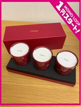 【6MU高04013B】1円スタート★Cartier★カルティエ★ノベルティ品★アロマキャンドル★箱付き★ブランド★未使用_画像1