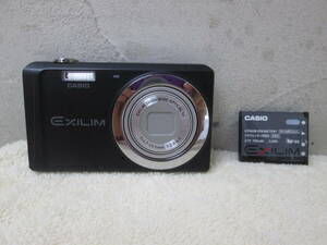 (19)♪CASIO カシオ EXILIM エクシリム EX-ZS 5 ブラック デジタルカメラ バッテリー付き 通電・動作確認済み 