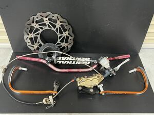 Honda CRM250 4型外し ブレーキ強化セット おまけ付き Braking antlion サポート Bremboキャリパー nissin 別体マスター レバーガード XR