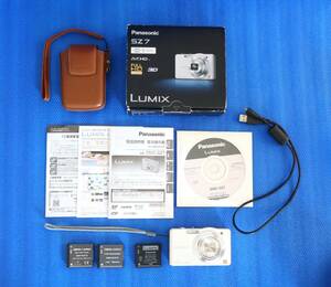 ★ 実用美品 ★ Panasonic パナソニック LUMIX DMC-SZ7 ★ 動作OK　予備バッテリー2個　純正カメラケース付き ★