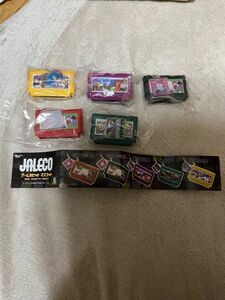 JALECO　ゲームカセットマスコット　全5種セット　ガチャ　カプセル　ミニチュア　フルコンプ