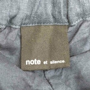 note et silence(ノートエシロンス) リネンワイドパンツ レディース FREE 中古 古着 0546の画像6