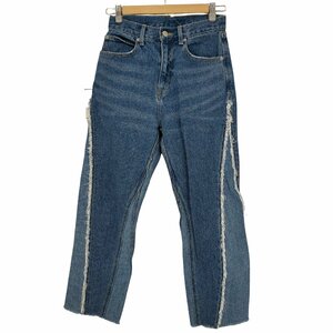 X-girl(エックスガール) CONTRAST DENIM PANTS レディース JPN：0 中古 古着 0705