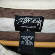 Stussy(ステューシー) エンブレムワッペン付きラガーシャツ メンズ L 中古 古着 1023_画像6