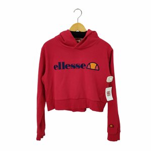 ellesse(エレッセ) クロップド丈 ロゴプリントパーカー レディース JPN：L 中古 古着 0328