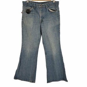 Levis(リーバイス) 70S USA製 ボタン裏8 オレンジタブ ビッグベル 684 フレアデニムパン 中古 古着 0232