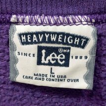 Lee(リー) USA製 Mackinac 刺繍 スウェット メンズ import：L 中古 古着 0552_画像6
