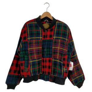 WOOLRICH(ウールリッチ) USA製 Thermolite 中綿 パッチワークチェック ブルゾン メ 中古 古着 0550