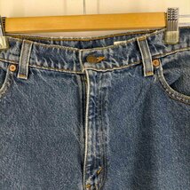 Levis(リーバイス) 98年製 USA製 ボタン裏554刻印 550 ワイドテーパードデニムパンツ メ 中古 古着 0630_画像3