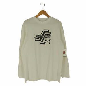 PUMA(プーマ) ロゴプリント クルーネックカットソー 長袖Tシャツ メンズ import：M 中古 古着 0643