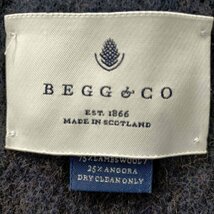 BEGG＆CO(ベグアンドコー) アンゴラ25％ ボーダーマフラー メンズ 表記無 中古 古着 0745_画像6