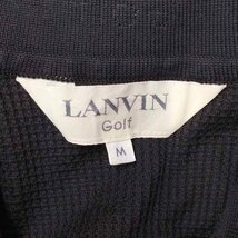 LANVIN GOLF(ランバンゴルフ) 襟ロゴ ノースリーブ ポロシャツ レディース import：M 中古 古着 0845_画像6