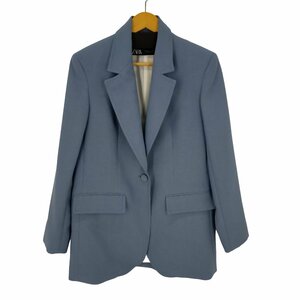 ZARA(ザラ) STRAIGHT CUT BLAZER BLUE レディース import：XS 中古 古着 0204