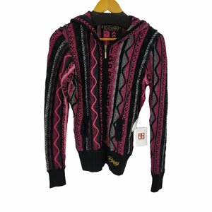 COOGI(クージー) 3Dニット ジップアップパーカー コットンアクリル メンズ M 中古 古着 0243