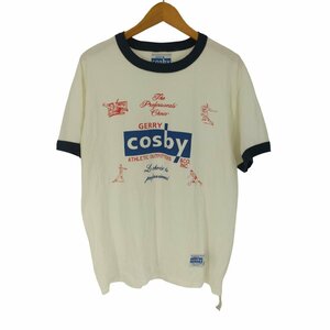 GERRY cosby(ジェリー コスビー) スポーツ ロゴプリント トリム Tシャツ リンガー メンズ 中古 古着 1003