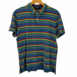 Polo by RALPH LAUREN(ポロバイラルフローレン) ボーダー柄 半袖ポロシャツ メンズ i 中古 古着 0723