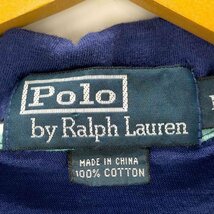 Polo by RALPH LAUREN(ポロバイラルフローレン) ボーダー柄 半袖ポロシャツ メンズ i 中古 古着 0723_画像6