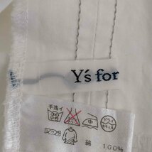 Y s FOR LIVING(ワイズフォーリビング) ひざ丈 ステッチ コットンフレアスカート レディース 中古 古着 0824_画像6