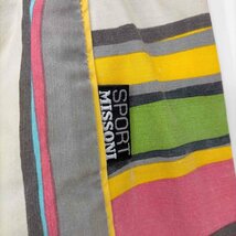 MISSONI SPORTS(ミッソーニスポーツ) MADE IN ITALY マルチストライプコットンナ 中古 古着 0426_画像6