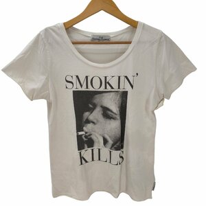 HYSTERIC GLAMOUR(ヒステリックグラマー) OLD SMOKIN KILLS クルーネックT 中古 古着 0944