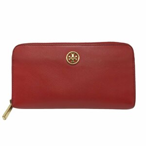 TORY BURCH(トリーバーチ) ラウンドジップ レザー 長財布 レディース 表記無 中古 古着 0626