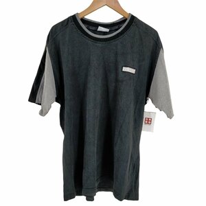 adidas(アディダス) ワンポイントロゴ ラインスリーブ Tシャツ メンズ import：L 中古 古着 0723