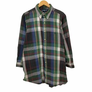 RALPH LAUREN(ラルフローレン) BIG SHIRT ポニー刺繍 BD チェック 長袖シャツ メ 中古 古着 0449