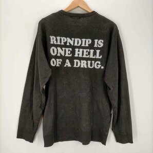 RIPNDIP(リップンディプ) Coconerm Knit Sweater メンズ import：M 中古 古着 0849の画像2