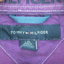 TOMMY HILFIGER(トミーヒルフィガー) ワンポイント刺繍 ポロシャツ メンズ import： 中古 古着 0949_画像6