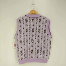 TTT_MSW(ティーモダンストリートウエア) Flower Jacquard Knit Vest フラワ 中古 古着 1014_画像2