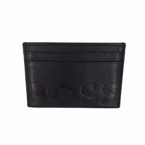 BOSS(ボス) ロゴ型押し レザーカードケース パスケース メンズ 表記無 中古 古着 1025