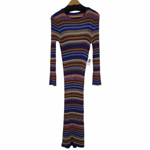 AMERI(アメリ) MULTI BORDER KNIT DRESS レディース JPN：S 中古 古着 0222