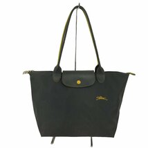 LONGCHAMP(ロンシャン) レザー切替 ナイロントートバッグ レディース 表記無 中古 古着 0244_画像1