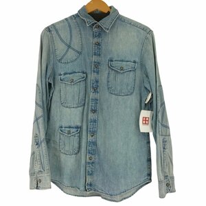 Gap(ギャップ) マルチポケットデザイン スナップボタン デニムシャツ メンズ JPN：S 中古 古着 0347