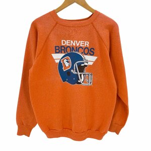 TRENCH(トレンチ) 80~90s USA製 DENVER BRONCOS ラグランスウェット メンズ 中古 古着 0725