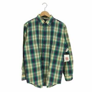 Eddie Bauer(エディーバウアー) 黒タグ Marin Poplin チェック柄 ボタンダウンシャ 中古 古着 0952