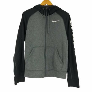 NIKE(ナイキ) DRI-FIT フロントスウォッシュ バイカラージップアップフーディ メンズ JPN： 中古 古着 0309