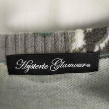 HYSTERIC GLAMOUR(ヒステリックグラマー) レーヨンウールカーディガン 猫 総柄 名作 レデ 中古 古着 0505_画像6