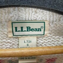 L.L.Bean(エルエルビーン) 80s 花柄 クルーネックローゲージニットセーター メンズ JPN：S 中古 古着 0331_画像6